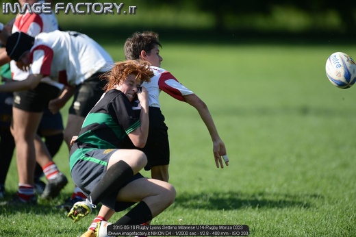 2015-05-16 Rugby Lyons Settimo Milanese U14-Rugby Monza 0323